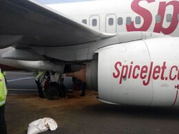 SpiceJet Flight Tyres Burst At Chennai Airport, Main Runway Closed SpiceJet Flight Tyres Burst At Chennai Airport, Main Runway Closed