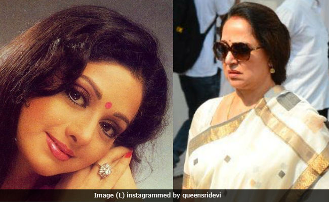 'Sridevi Lay There, Beautiful In A Red Saree' - Hema Malini's Farewell