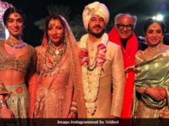Sridevi Shares Pic From Mohit Marwah's Wedding. Missing - Janhvi