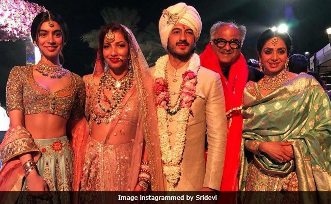 Sridevi Shares Pic From Mohit Marwah S Wedding Missing Janhvi