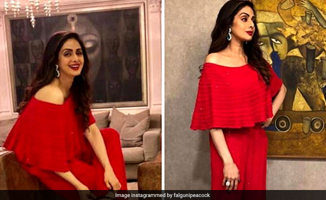 Sridevi Maxes A Red Jumpsuit Without Even Trying