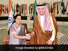 External Affairs Minister Sushma Swaraj Meets Saudi Counterpart Adel Al-Jubeir