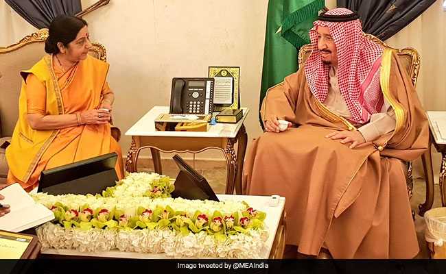 Sushma Swaraj Meets Saudi King, Discuss Steps To Boost Strategic Ties