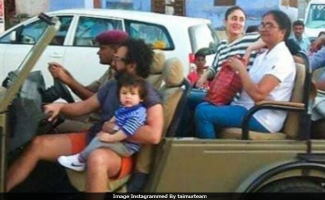 Taimur Takes A Jeep Ride With Parents Kareena Kapoor And Saif Ali Khan
