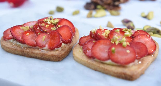 Strawberry & Pistachio Breton Tart