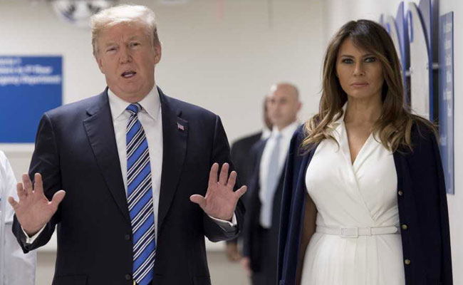 Donald Trump Visits Florida Hospital To Pay Respects After Shooting