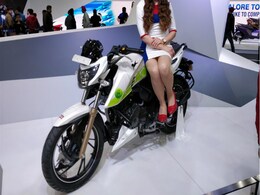 Auto Expo 2018: TVS Apache RTR 200 FI Ethanol Version Revealed Auto Expo 2018: TVS Apache RTR 200 FI Ethanol Version Revealed