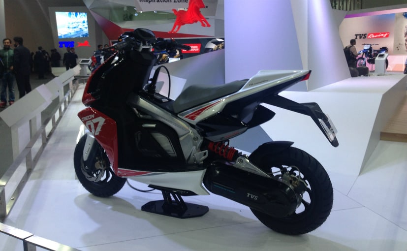Auto Expo 2018 TVS Creon Electric Scooter Concept Unveiled