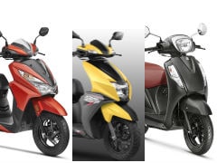 TVS NTorq 125 vs Suzuki Access vs Honda Grazia: Spec Comparison