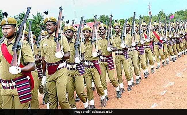 Uttar Pradesh Home Guards Perform Havan, Protest Against Termination