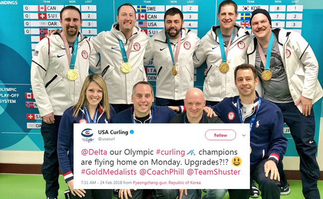 Olympic Champions Tweet For Upgrade, Delta's Response Has People Fuming