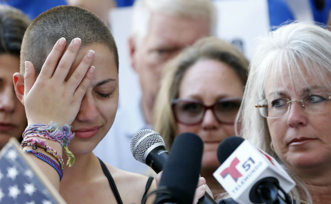 "Shame On You": Student Tells Trump At Florida Anti-Gun Rally