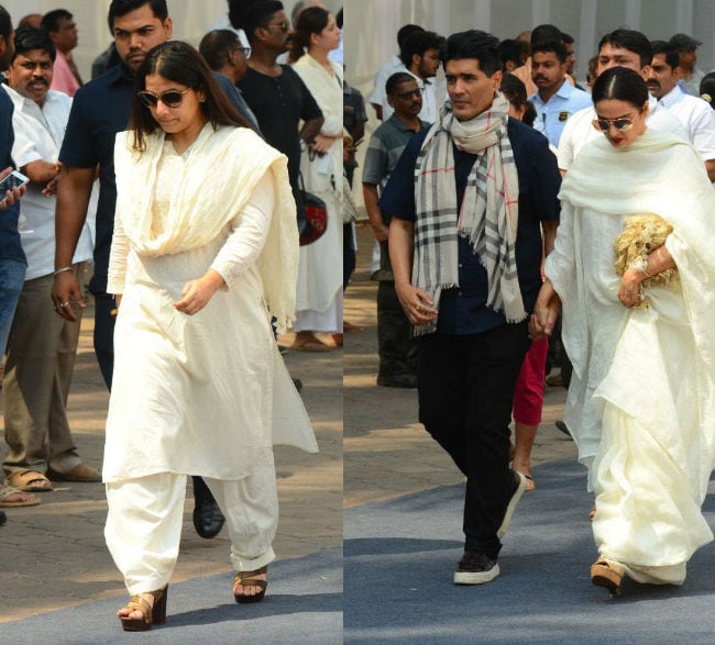 vidya balan rekha and manish malhotra ndtv