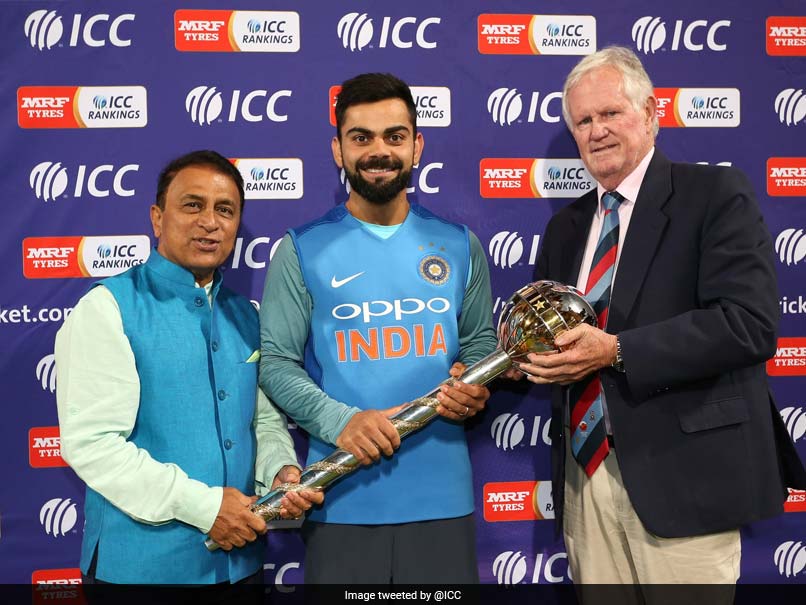 India Captain Virat Kohli Receives Test Championship Mace