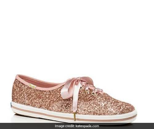 rose gold wedding sneakers