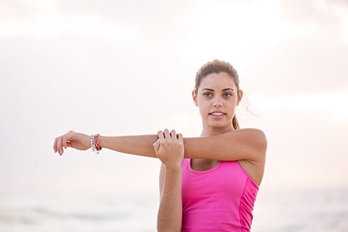 woman exercising