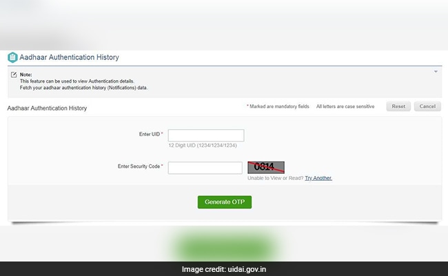 aadhaar authentication history uidai site