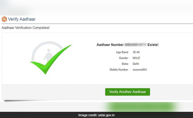aadhaar validity check uidai website