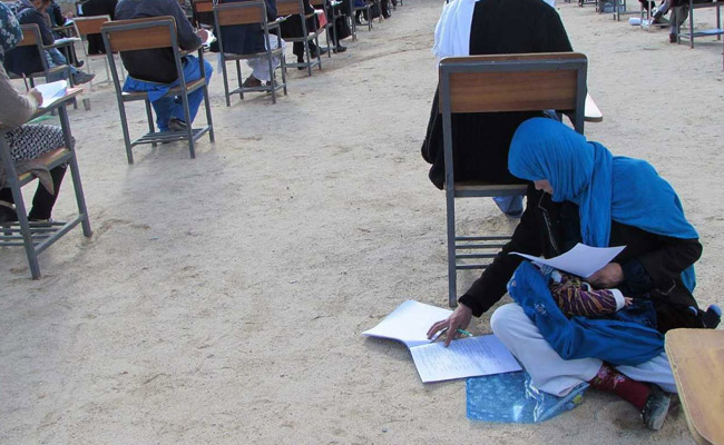 Afghan Mum Cradling Baby During University Exam Goes Viral