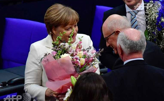 German Parliament Confirms Chancellor Angela Merkel For Fourth Term