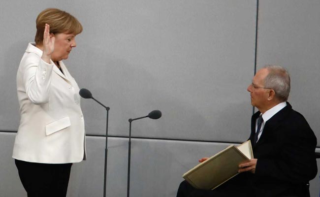 Angela Merkel Takes Oath Of Office For Fourth Term