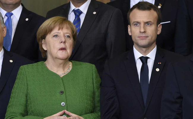 French President Emmanuel Macron Hails German Coalition Vote As "Good News For Europe"