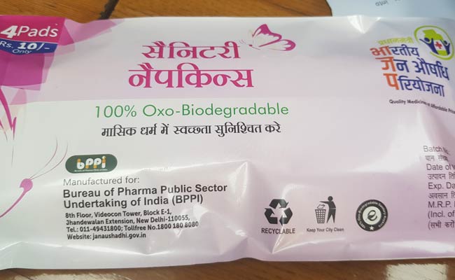 On Women's Day, Government Launches Biodegradable Sanitary Pads for Rs 2.50