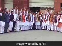 Naga Scarves, Victory Signs: BJP Celebrates Big Northeast Win In Parliament