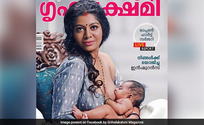 Model Breastfeeding Baby On Kerala Magazine Grihalakshmi S Cover Has Internet Divided