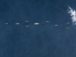 China's Aircraft Carrier Spotted In Huge Naval Drill China's Aircraft Carrier Spotted In Huge Naval Drill