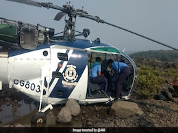 Coast Guard Chopper Crashes In Maharashtra's Raigad District, Crew Safe Coast Guard Chopper Crashes In Maharashtra's Raigad District, Crew Safe
