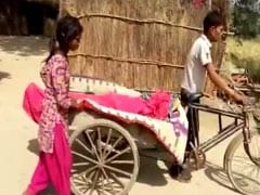 No Ambulance, Son Carries Man's Dead Body On Rickshaw In UP
