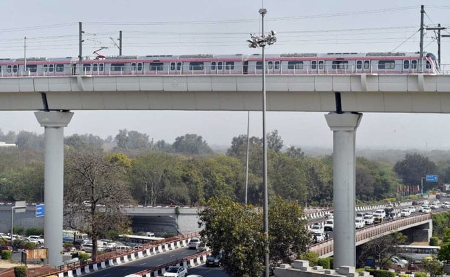 Pavement Near Delhi's Greater Kailash Metro Station Caves In After Rain