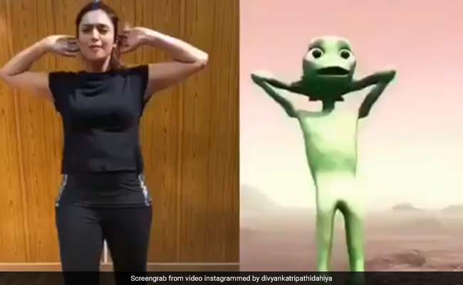 दिव्यांका त्रिपाठी ने एलियन के साथ किया डांस, 45 लाख बार देखा गया Viral Video