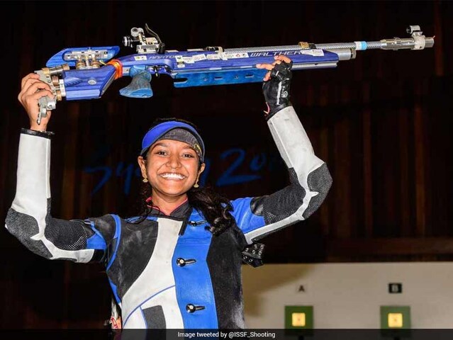 Indias Elavenil Valarivan Wins 10m Air Rifle Gold In Junior ISSF World Cup