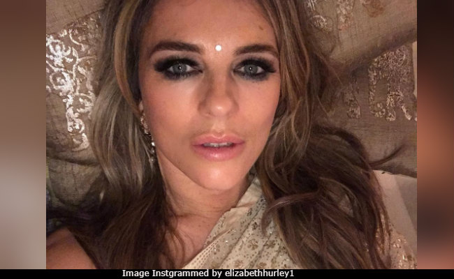 Liz Hurley Was In Mumbai And Wore Her Favourite Outfit - A <I>Saree</i>