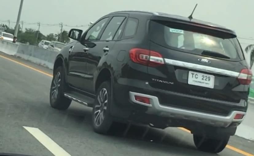 ford endeavour facelift rear