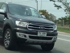 Ford Endeavour Facelift Spotted Testing Undisguised In Thailand