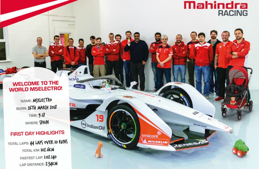 Formula E: Mahindra Racing Reveals Gen2 M5 Electro Season 5 Challenger