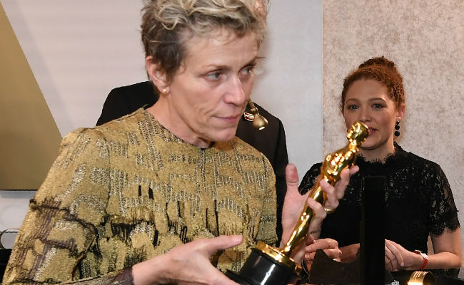 Frances McDormand's Best Actress Oscar Briefly Stolen At Party