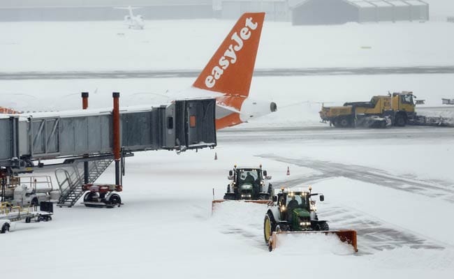 Geneva Airport Reopens After Icy Beast From The East