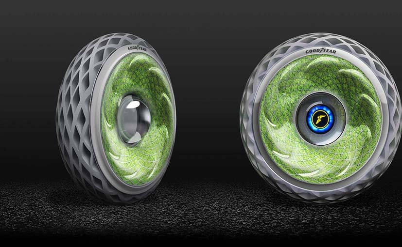 The structure and the design allows the tyre to release oxygen in the air