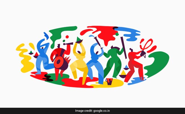 Google ने Doodle के जरिए भारत वासियों को दिया Happy Holi 2018 का संदेश
