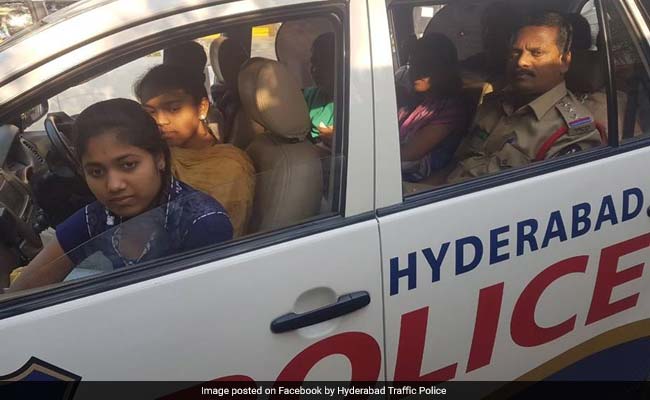 Telangana Cop Helps Stranded Students Get To Exam Centre, Wins Hearts