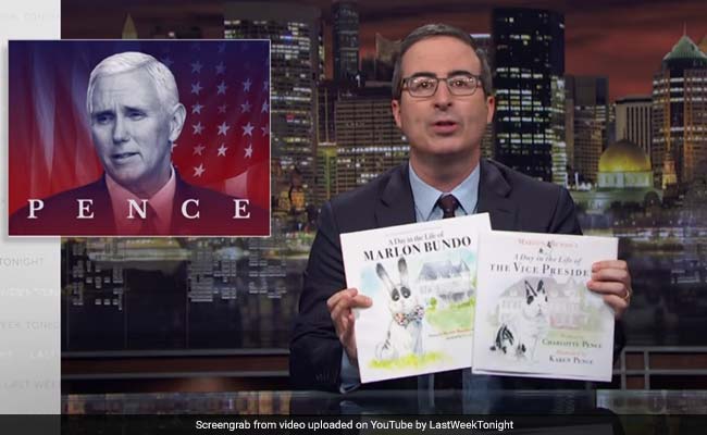 John Oliver Spoofs Book On US Vice President's Pet. It Stars A Gay Bunny