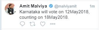 karnataka election amit malviya tweet