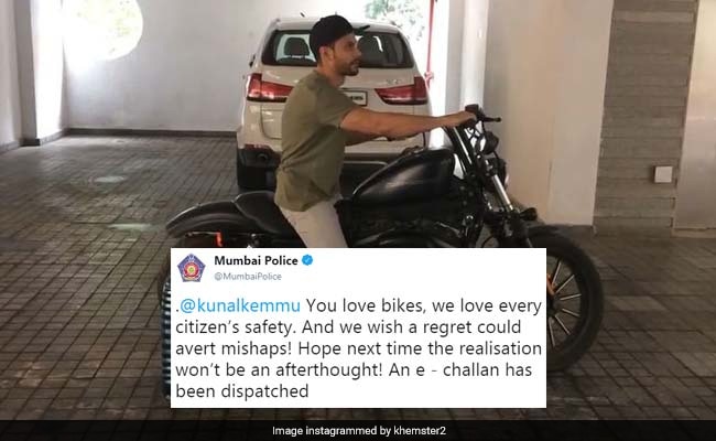 Kunal Kemmu Apologises For Riding Without Helmet. Mumbai Police Responds