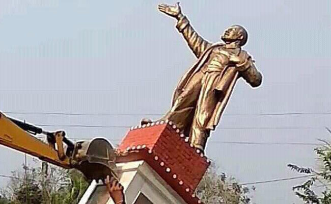 Where Tripura Lenin Statue Stood, Theories On Vandalism Also Pulled Down
