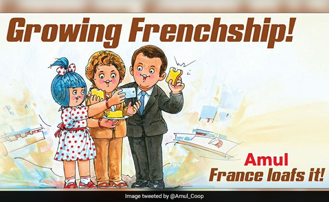 After Emmanuel Macron's India Trip, Amul Cheers 'Growing Frenchship'