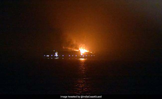 Maersk Ship With 13 Indians On Board Catches Fire Near Lakshadweep Island